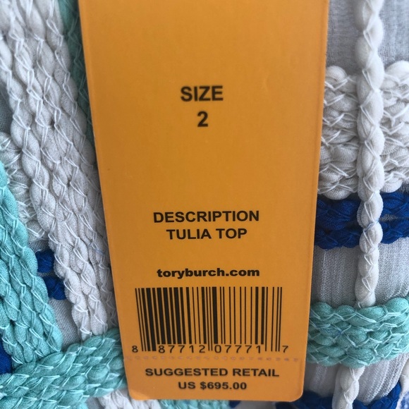 NWT TORY BURCH TULIA TOP - Picture 7 of 7